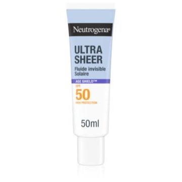 Neutrogena Ultra Sheer Age Shield fluid cu o consistenta usoara SPF 50