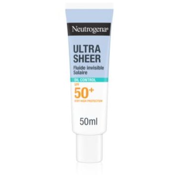 Neutrogena Ultra Sheer Oil Control fluid cu o consistenta usoara SPF 50+