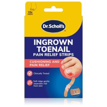 Scholl Dr. Scholl's Ingrown Toenail Pain Relief Strips plasturi de protecție pentru cresterea unghiilor
