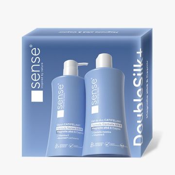 Sense Doublesilk+ Magnolie Set  (Gel de dus 330ml+Sapun maini 330ML)  Cahm Europe