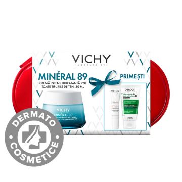 Set Mineral 89 Legere Intens Hidratant 72H pentru toate tipurile de ten, Vichy