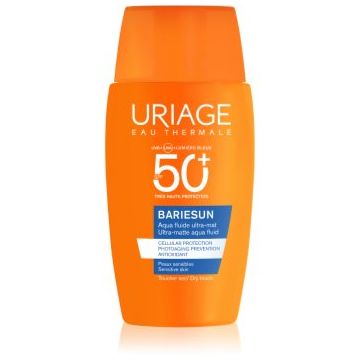 Uriage Bariésun Ultra Matte Aqua Fluid SPF50+ fluid protector mat pentru fata SPF 50+