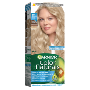 Vopsea de par permanenta Color Naturals 111 Blond Super Deschis Cenusiu, 112ml, Garnier
