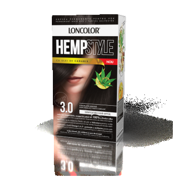 Vopsea de par permanenta HempStyle Nr. 3.0, 110ml, Loncolor