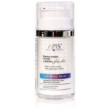 Apis Natural Cosmetics Crystal Skin cremă-mască de noapte pentru luminozitate si hidratare