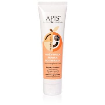 Apis Natural Cosmetics Peachy Skin mască pentru față cu efect de nutritiv