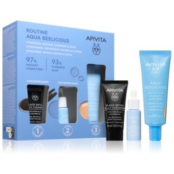 Apivita Aqua Beelicious Hydrating & Natural Coverage Routine Set set pentru luminozitate si hidratare