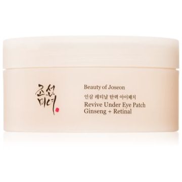 Beauty of Joseon Revive Under Eye Patch Ginseng + Retinal pernuțe din hidrogel cu efect de întărire