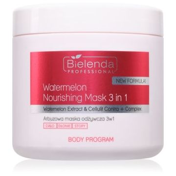 Bielenda Professional Body Program Watermelon Nourishing Mask 3in1 masca pentru hidratare intensiva pentru corp