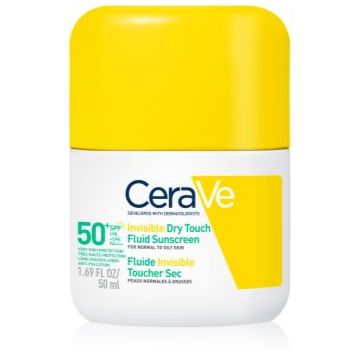 CeraVe Invisible Dry Touch Fluid SPF 50+ protective fluid cu efect matifiant