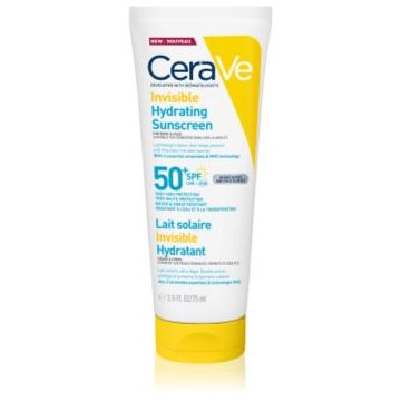 CeraVe Invisible Hydrating Sunscreen SPF 50+ loțiune pentru plaja pentru fata si corp