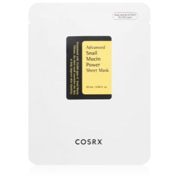 Cosrx Advanced Snail Power Essence mască textilă cu efect antirid cu efect de hidratare