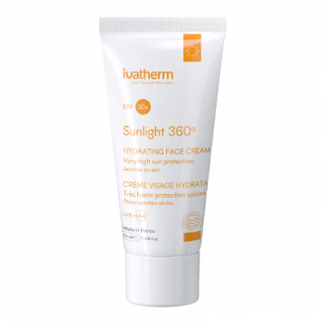 Crema hidratanta pentru fata cu protectie solara SPF 50+ Sunlight, 50ml, Ivatherm