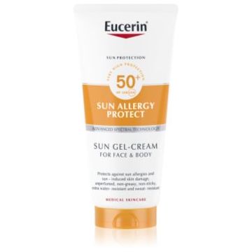Eucerin Sun Allergy Protect gel de protectie cremoasa pentru fata si corp