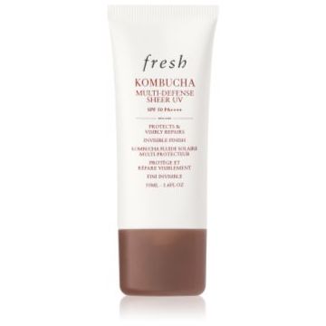 fresh Kombucha Multi-Defense Sheer UV fluid protector pentru combaterea petelor negre. SPF 50