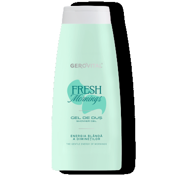 Gel De Duș Fresh Mornings - Prospețime Energizantă Pentru ntreaga Familie, Gerovital, 750 Ml