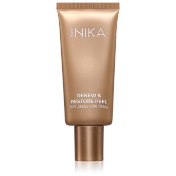 INIKA Organic Renew + Restore Peel Masca exfolianta ce ofera luminozitate Cu AHA Acizi