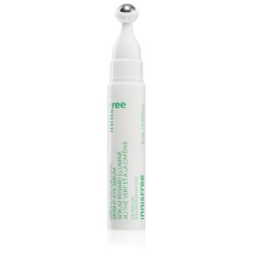 innisfree Green Tea Caffeine Bright-Eye Serum Roll-on pentru ochi racoritor împotriva ridurilor și a cearcănelor întunecate
