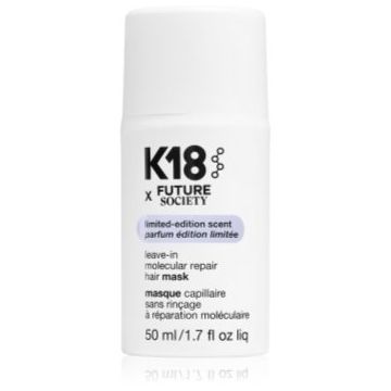 K18 Future x Society Leave-in Molecular Repair Hair Mask masca intensă de întinerire pentru părul decolorat, vopsit și tratat chimic