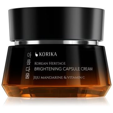 KORIKA Korean Heritage Jeju Mandarine & Vitamin C Brightening Capsule Cream crema iluminatoare cu vitamina C