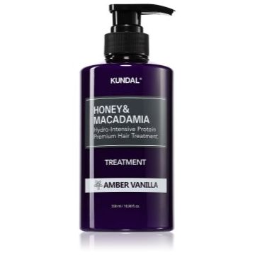 KUNDAL Honey & Macadamia Amber Vanilla crema intens hidratanta pentru par deteriorat