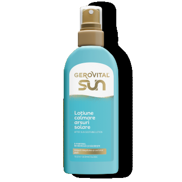 Loțiune Calmare Arsuri Solare  Revigorează și Răcorește, Gerovital Sun, 200 Ml