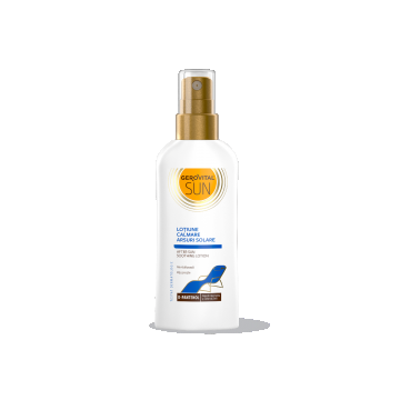 Loţiune Calmare Arsuri Solare Pentru Față și Corp  Răcorire Rapidă și Emoliere Intensă, Gerovital Sun, 150 Ml