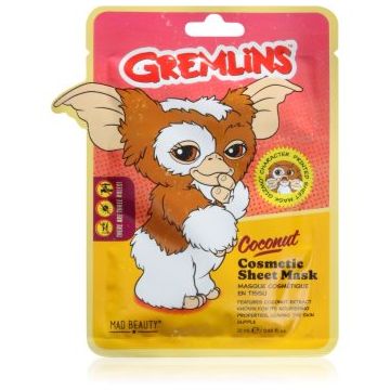 Mad Beauty Gremlins mască textilă hidratantă cu acid hialuronic