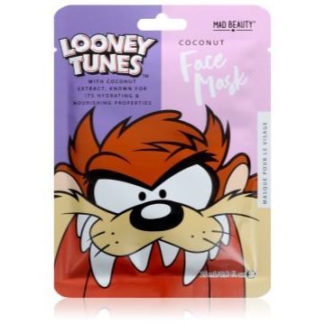 Mad Beauty Looney Tunes Taz mască textilă hidratantă cu efect antioxidant