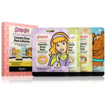 Mad Beauty Scooby Doo set de măști textile