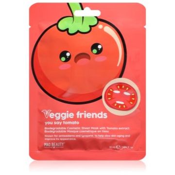 Mad Beauty Veggie Friends Tomato masca pentru celule cu efect antioxidant