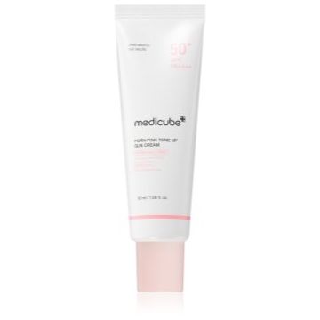 medicube PDRN Pink Tone Up Sun Cream loțiune protectoare hidratantă SPF 50
