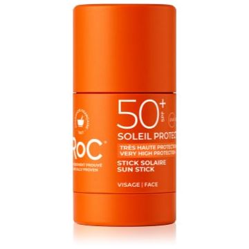 RoC Soleil Protect Sun Stick stick protector pentru zonele sensibile SPF 50+