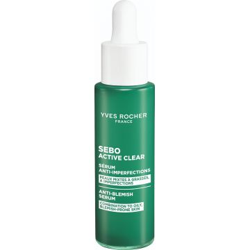 Ser anti-imperfectiuni Sebo Active Clear, 30ml, Yves Rocher