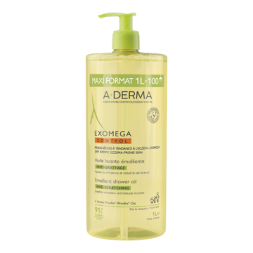 Ulei de dus emolient Exomega Control, 1000ml, A-Derma