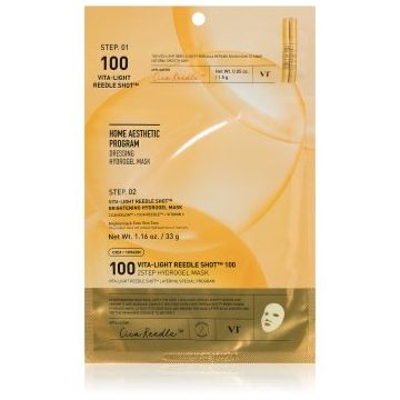 VT Cosmetics Vita-Light Reedle Shot 100 2Step Hydrogel Mask mască intensă cu hidrogel pentru luminozitate si hidratare