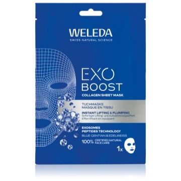 Weleda Exo Boost mască textilă revitalizantă cu colagen