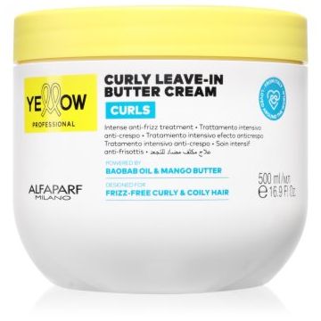 Yellow Professional Curls Curly Leave-in Cream crema leave-in pentru păr creț