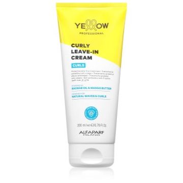 Yellow Professional Curls Curly Leave-in Cream crema leave-in pentru par ondulat si cret