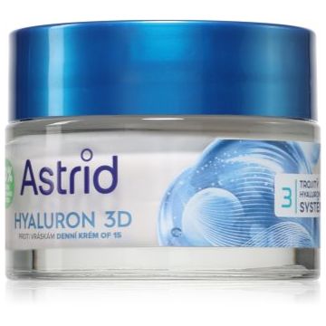 Astrid Hyaluron 3D crema de zi anti-rid SPF 15