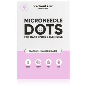 breakout + aid Microneedle Dots tratament local cu microace pentru pete întunecate cauzate de acnee