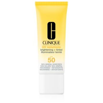 Clinique Sun UV Solutions Brightening Tinted Sunscream SPF50 crema tonica radianta