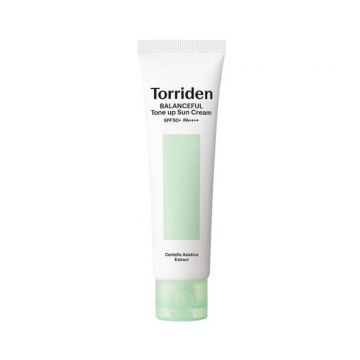 Crema de fata tonifianta cu protectie SPF50+ PA++++ cu Cica Balanceful, 60ml, Torriden