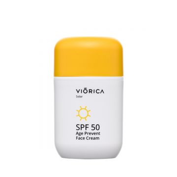 Crema de protectie solara SPF 50 age prevent Solar, 50ml, Viorica