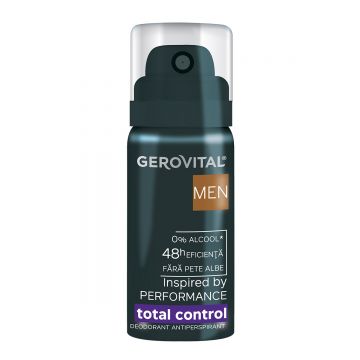Deodorant Antiperspirant Fresh  Protecție 48 H, Fără Alcool, Parfum Lemnos Acvatic Cu Note De Vetiver, Cedru și Mosc, Gerovital Men,40 Ml