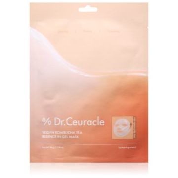 Dr.Ceuracle Vegan Kombucha Tea Essence Gel Mask mască textilă nutritivă cu textura de gel