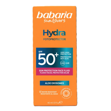 Fluid pentru fata cu protectie solara SPF 50+ UVA&UVB Hydra Fotoprotector, 40 ml, Babaria