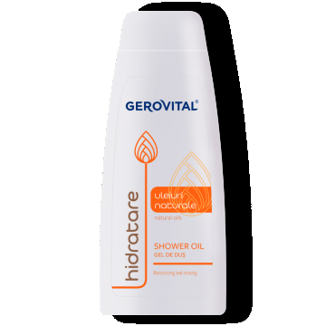 Gel De Duş Cu Uleiuri Naturale  Hidratare și Sebum Control, Gerovital, 400 Ml / 100 Ml