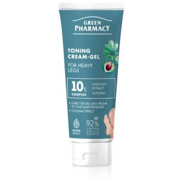 Green Pharmacy Foot Care Toning Foot Cream-Gel For Heavy Legs crema de picioare