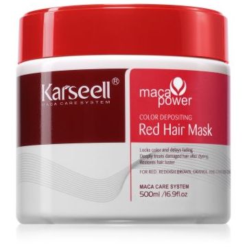 Karseell Color Depositing Red Hair Mask masca pentru a evidentia culoarea parului